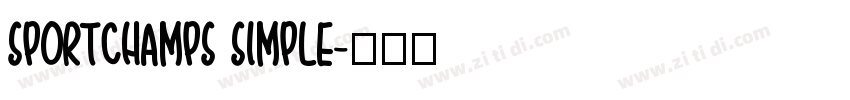 sportchamps simple字体转换